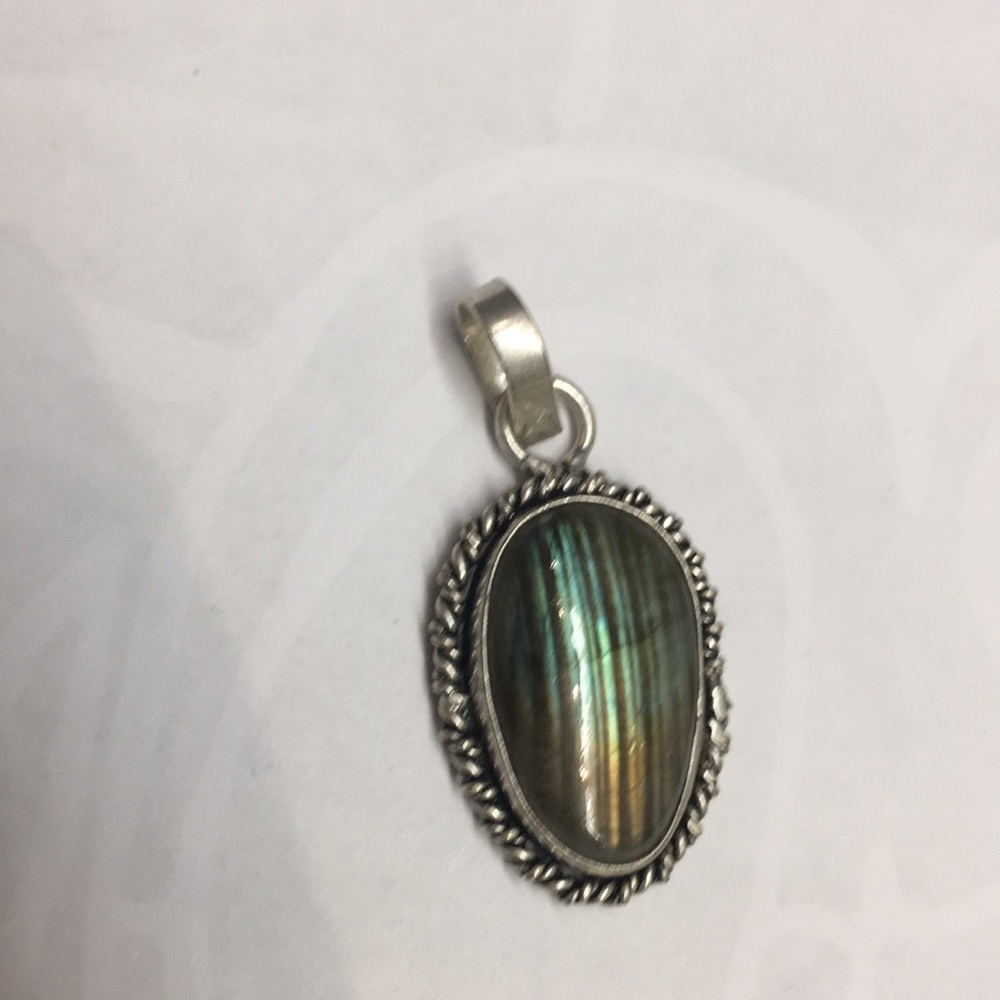 Labaradorite stone necklace stone new